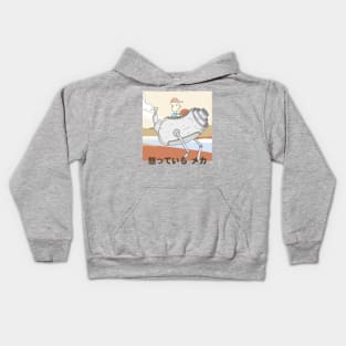 Riding Mecha surreal Kids Hoodie